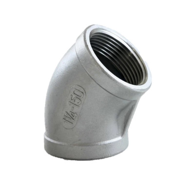 Semicodo inoxidable roscado